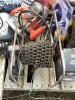 PALLET OF MISCELLANEOUS W/ (2) AIR COMPRESSORS, CHAINS, FIBERGLASS REPAIR KIT, BLACK & DECKER PLUNGE ROUTER - 5