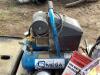 PALLET OF MISCELLANEOUS W/ (2) AIR COMPRESSORS, CHAINS, FIBERGLASS REPAIR KIT, BLACK & DECKER PLUNGE ROUTER - 9
