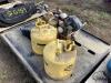 PALLET W/ (2) DIESEL FUEL CANS & MIXED LIQUIDS, OILS & MISCELLANEOUS - 2