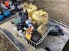 PALLET W/ (2) DIESEL FUEL CANS & MIXED LIQUIDS, OILS & MISCELLANEOUS - 6