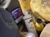 PALLET W/ (2) DIESEL FUEL CANS & MIXED LIQUIDS, OILS & MISCELLANEOUS - 9