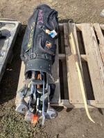 PALLET W/ BOW GOLF BAG W/ CLUBS