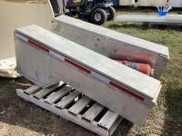 (2) TRUCK SIDE TOOL BOXES 60" & FIRE EXTINGUISHER