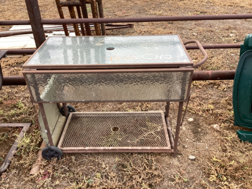 Glass Top Patio Table - cart