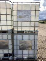 (2) TOTES - 1,000 LITRES / BIDDING PER 2 TOTES