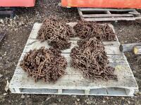 PALLET OF RUSTED CHAINS