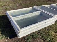 (3) GLASS WINDOWS 47" X 47"