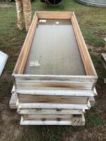 (3) GLASS WINDOWS 59" X 24"