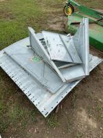Galvanized bin door