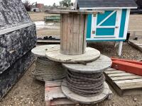 (3) SPOOLS W/ CHAINS