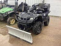 2018 SUZUKI KING QUAD 4X4 750-AX W/ KOLPIN SNOW BLADE