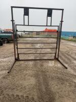 Spring loaded side-by-side Gate