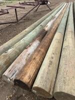 Six treated power poles/Bidding per pole