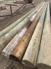 Six treated power poles/Bidding per pole