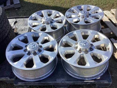 (4) 20" Dodge Truck RIMS W/ 8-BOLTS x 8" centers
