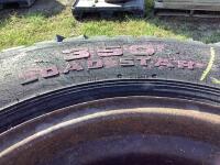 350 - (3) LOADSTAR TIRES W/ 9-BOLT RUSTED RIMS