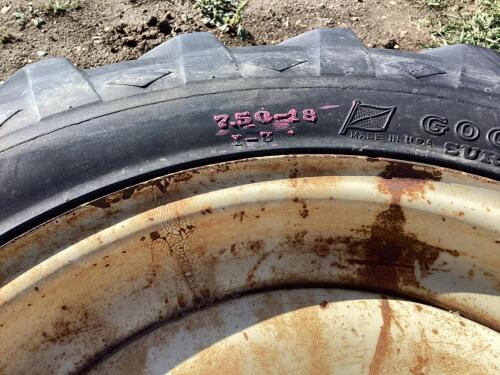 7.50-18 - (2) GOODYEAR PIVOT TIRES W/ 6-BOLT RIMS