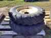 7.50-18 - (2) GOODYEAR PIVOT TIRES W/ 6-BOLT RIMS - 2