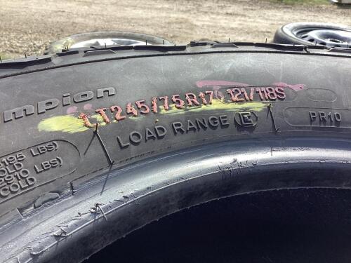 LT245/75R17 121/118S M+S - (6) ALL-TERRAIN BFGOODRICH LIGHT TRUCK TIRES