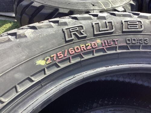 275/60R20 115T M+S - (4) RUBITREK FALKEN TIRES