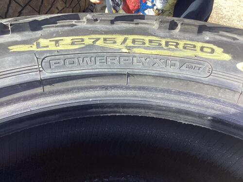 LT275/65R20 M+S - (4) MICKEY THOMPSON BAJA BOSS LIGHT TRUCK TIRES