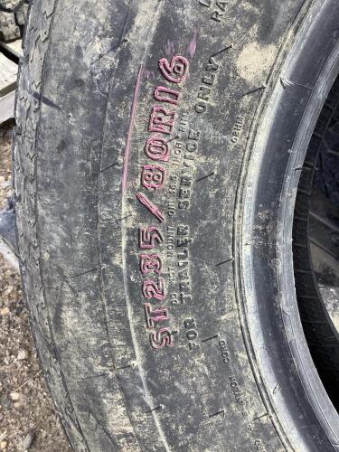 235/70R16 & ST235/80R16 - (2) GT-RADIAL TIRE W/ 8-BOLT RIMS & (1) GOODYEAR TRAILER TIRE