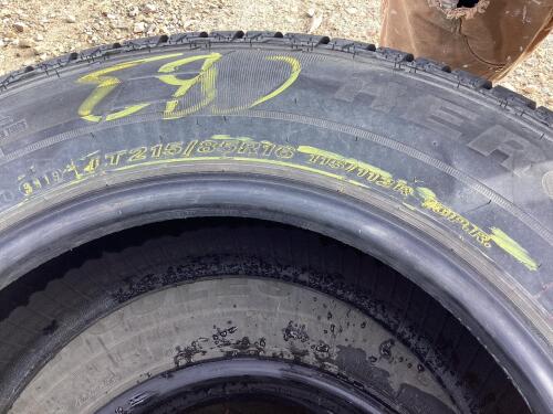 LT215/85R16 115/112R 10P.R. - (4) HERCULES TERRA-TRAC CH4 LIGHT TRUCK TIRES