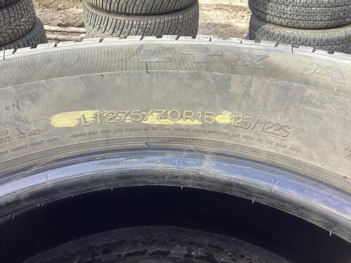 LT275/70R18 125/122S - (4) MICHELIN LIGHT TRUCK TIRES