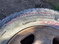 LT275/70R18 125/122 M+S - (2) CONTITRAC-TR CONTINENTAL TIRES W/ 8-BOLT RUSTED RIMS