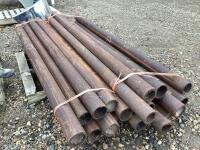 PALLET W/ (20) 8' STEEL PIPES