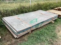 14PCS PLYWOOD - 8' X 4'