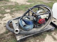 PALLET W/ 3" WATER PUMP & HOSES