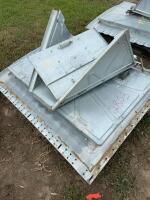 Galvanized bin door