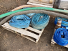 2 pallets- blue lay flat hose and CAMLOCKS - 2