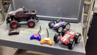 BOX W/ RC VEHICLES + REMOTES