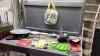 KITCHEN ITEMS - CUTTING BOARD, ICE CUBE TRAY, COASTERS, SALAD SERVERS