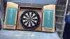 RED LION DART BOARD CASE WITH DART BOARD