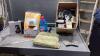 MISC BOX - CASSETTES, PHOTO PAPER, LAUNDRY FABRIC SOFTENERS, DISPLAY CLEANER