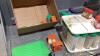 COFFEE PERCOLATOR + BOX W/ TUPPERWARE SPICE CAROSEL + SPICES, - 7