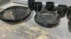 DISH SET (PARTIAL) - 4 PLATES, 4 LUNCH PLATES, 5 BOWLS + 5 MUGS - 2