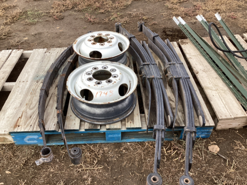 Leaf springs and 2 rims