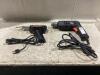 SHOP FLAT OF CORDED TOOLS W/ WELLER SOLDERING GUN & B-D DRILL