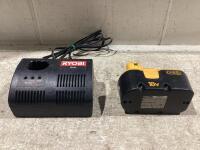 RYOBI CHARGER-PLUS+ W/ 18V BATTERY-ONE+