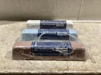 (3) KEYSTONE POLISHING - BLUE, GREY & BROWN