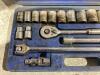 WESTWARD RATCHET/SOCKET SET - SAE - 2