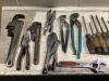 SHOP BOX W/ WRENCHES, PILERS & SCREWDRIVERS - 2