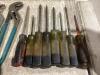 SHOP BOX W/ WRENCHES, PILERS & SCREWDRIVERS - 3