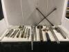 SHOP BOX W/ FILES, WRENCHES, HAMMERS, PILERS & MISCELLANEOUS