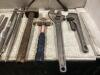 SHOP BOX W/ FILES, WRENCHES, HAMMERS, PILERS & MISCELLANEOUS - 2