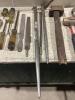 SHOP BOX W/ FILES, WRENCHES, HAMMERS, PILERS & MISCELLANEOUS - 4